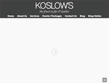 Tablet Screenshot of koslowsfurs.com